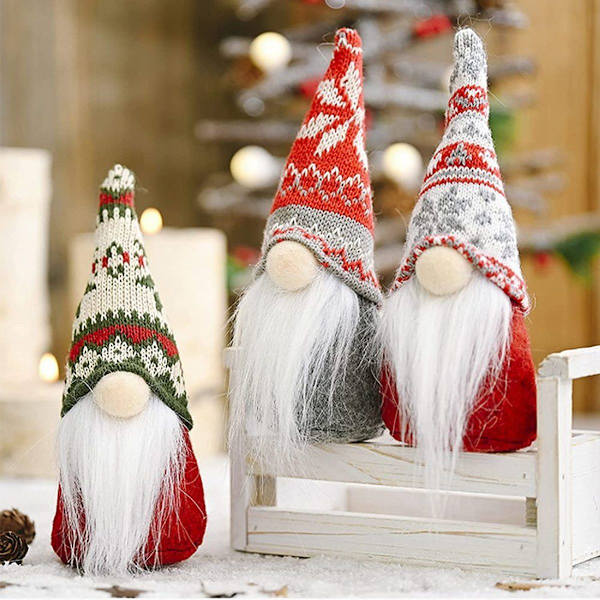 GNOME Tonttukoristepaketti 3 Tonttufiguuria Kasvottomat Tontut KLB