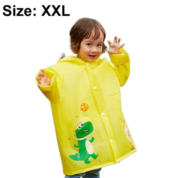 Børneregnfrakke med hætte, udendørs, XXL KLB