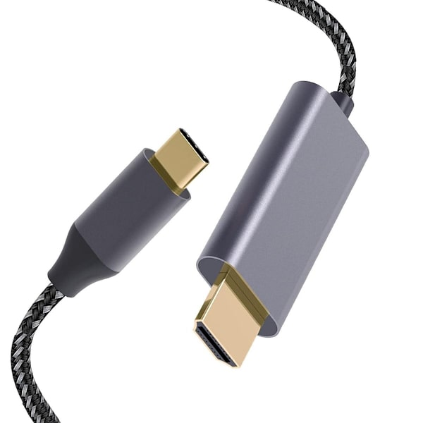 USB C til HDMI-kabel 4K, 10ft USB Type C til HDMI-kabeladapter KLB