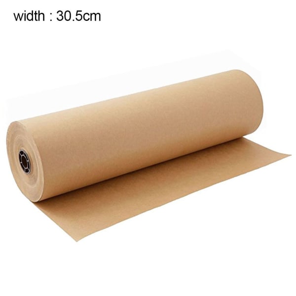 Large brown kraft paper roll: gift wrapping and crafts