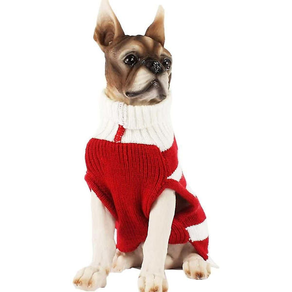Katte- og hundesweater Julemanden Julemand Pet Kat Vinterstrik Varmt Tøj (Juletræ Grøn)