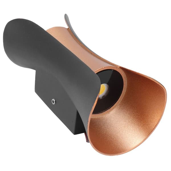 Dobbel hode LED vegglampe, 600lm, utendørs, vanntett KLB