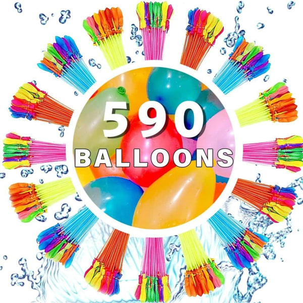 Water Bomb Party: 590 selvlukkende vannballonger for ultimat sommermoro KLB
