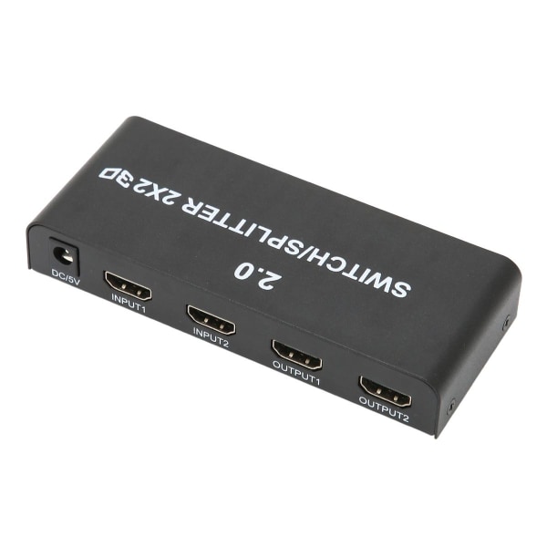 2x2 HD Multimedia Interface -jakaja 4K 60Hz 2 sisään 2 ulos KLB