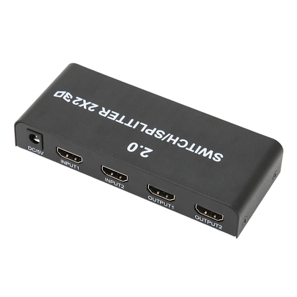 2x2 HD Multimedia Interface Splitter 4K 60Hz 2 ind 2 ud KLB