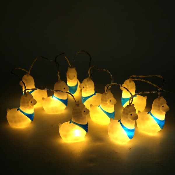 1,5 m lång 10 LED silikon nattljuskedja i söt alpackaform KLB