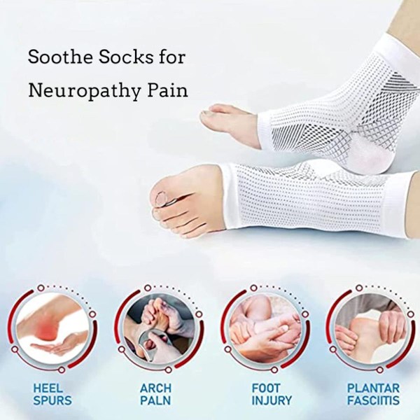 par med Soothe Relief kompressionsstrumpor, fitness kompressionsstrumpor L/XL KLB