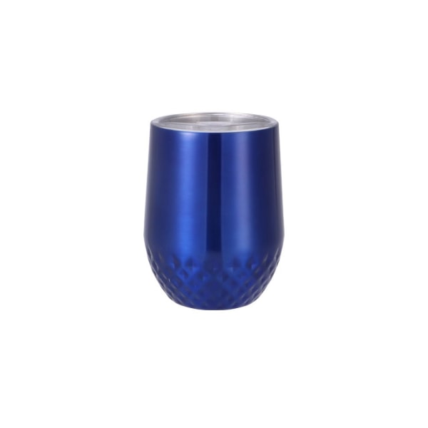 Premium rustfrit stål termokrus -350 ml -Vinglas -Cocktailglas -Dobbeltvæggede og vakuumisolerede blå