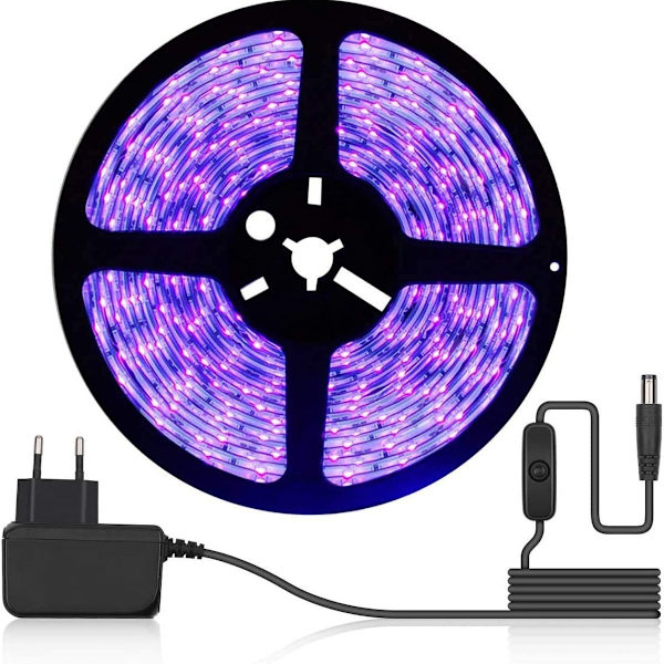5 m UV LED -nauha 300 LED itseliimautuva