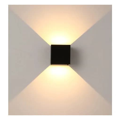 Sisä-/ulkoseinävalaisin Vedenpitävä LED-seinävalaisin 2 kpl 6W