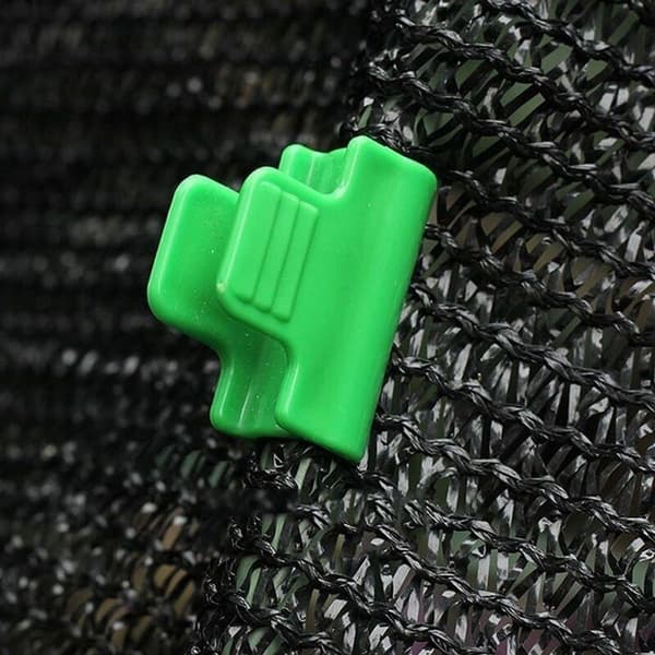 Sæt med 24 plastikclips til drivhus, net, pæl 11mm