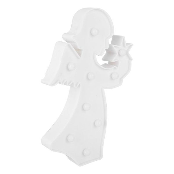 Plastik LED Engel Fe Figur Natlampe Dekoration Lys KLB