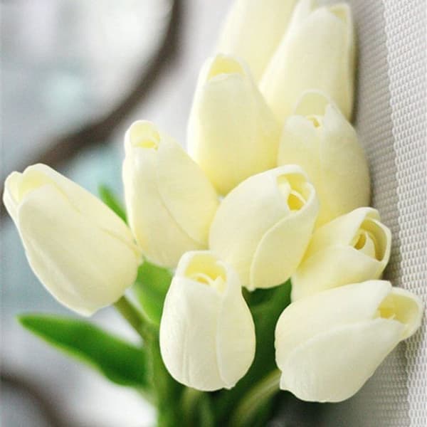 Ekte kunstige tulipanblomster