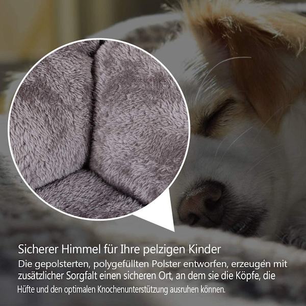 Hundeseng til små/mellemstore/store/ekstra store hunde, super blød kæledyrssofa, katteseng, KLB