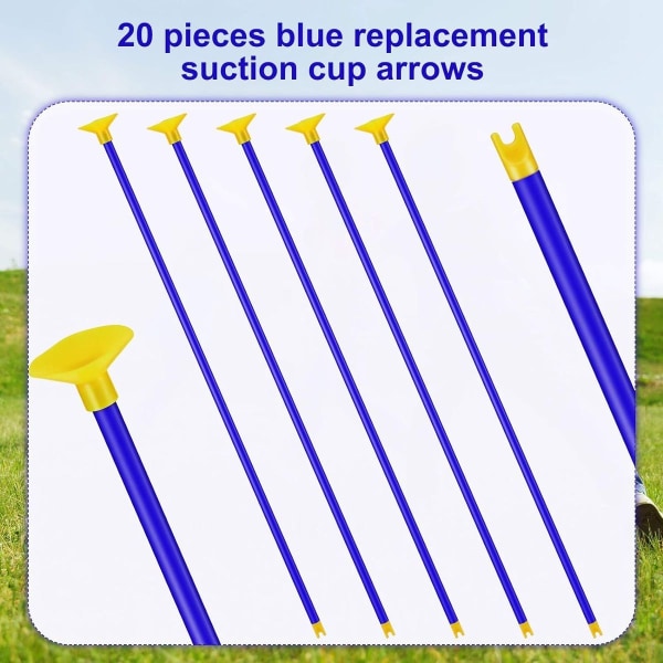 Erstatningspiler med sugekopp for barn Bueskyting Set Lightweight Blue (20) KLB
