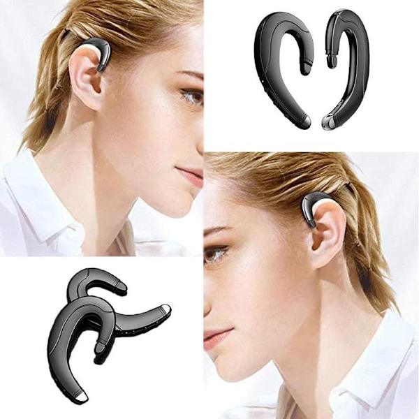 Trådløst Bluetooth-headset med ørekrog, knogleledning Bluetooth
