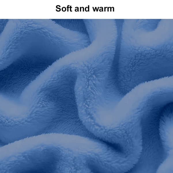 Varme bløde plys tøffelsokker Fluffy mikrofiber sokker blå KLB