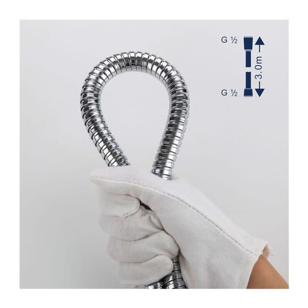 Duschsslang universell rostfritt stål anti-twist anti-explosion duschslang 3m