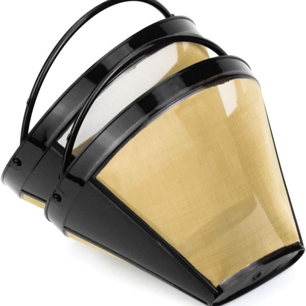 2 återanvändbara kaffefilter, permanenta filter, kaffefilter