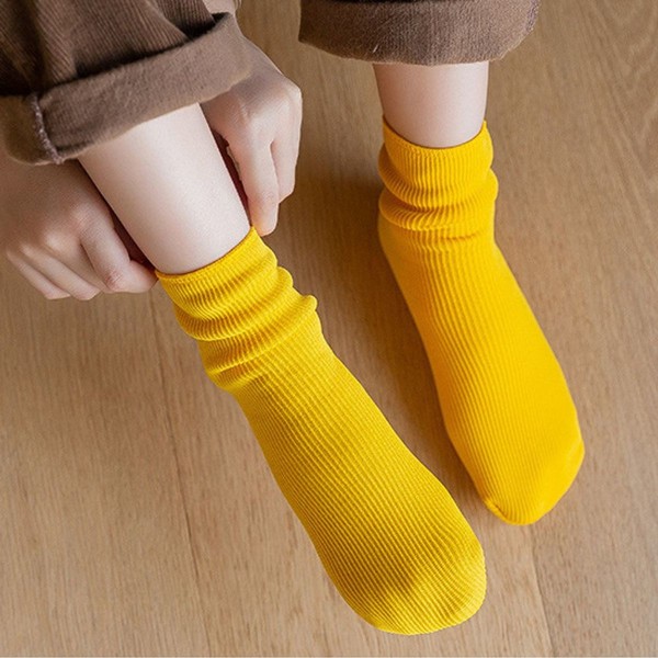 Fotballsokker for barn, knehøye sokker, lys gul for barn KLB