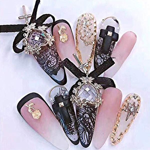 Pitsi Nail Art -siirtofolio, Nail Art Foil Transfer Roll Set Holographic KLB