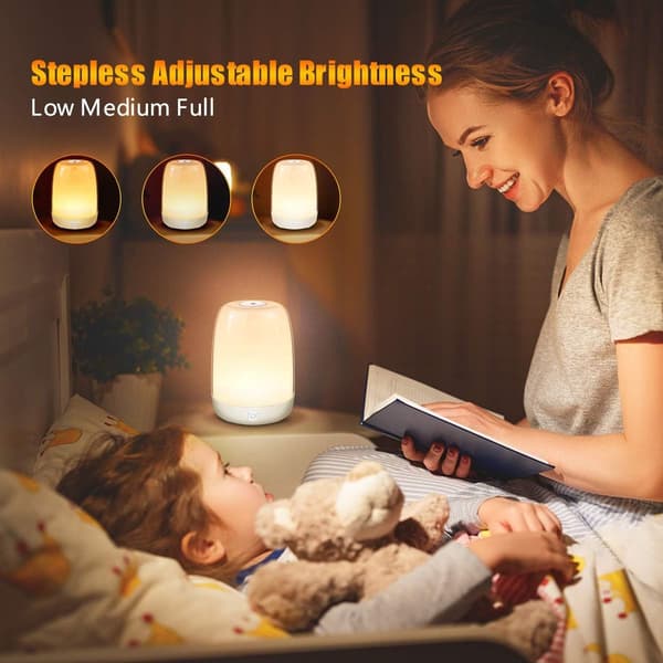LED-sengelampe, sengelampe med USB-genopladelig lampe KLB