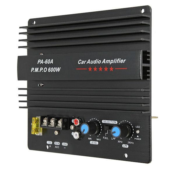 Biljudsförstärkare 12V 600W Högpresterande Bas KLB
