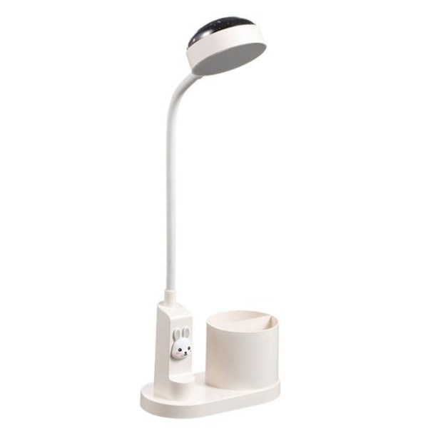 Skrivebordslampe til børn, skrivebordslampe med penneholder, automatisk farveskift