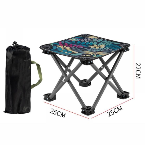 Fällbar Campingstol Pall Bärbar Utomhus Fällbar Strandstol KLB