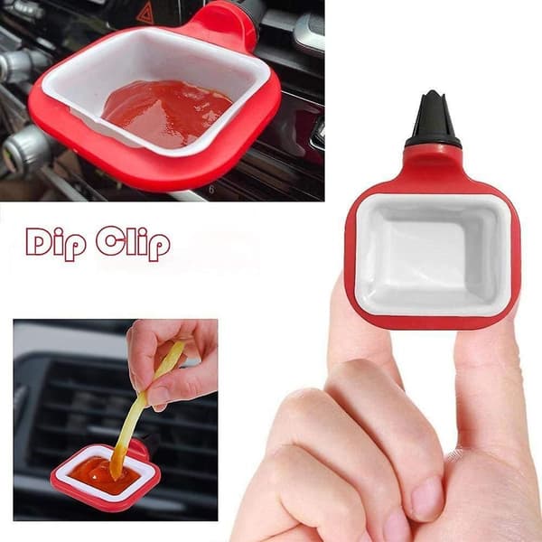 Dip Clip Bil Saus Koppholder Dip Sett Ketchup Mini KLB