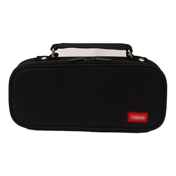 Stor kapacitet blyantpose pen organizer pung i sort KLB