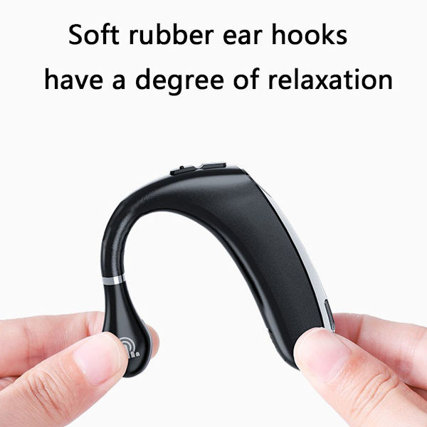 Bluetooth-øretelefoner Trådløs Monaural Business Headset Sort