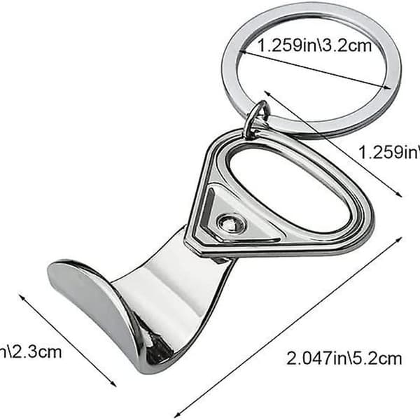 Flaskeåpner med trekkring for å åpne ølkapsler, 2 stk.