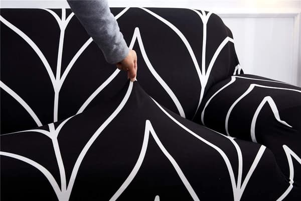 Stretchig sofföverdrag 3-sits, sofföverdrag med armstöd (A, 3-sits)