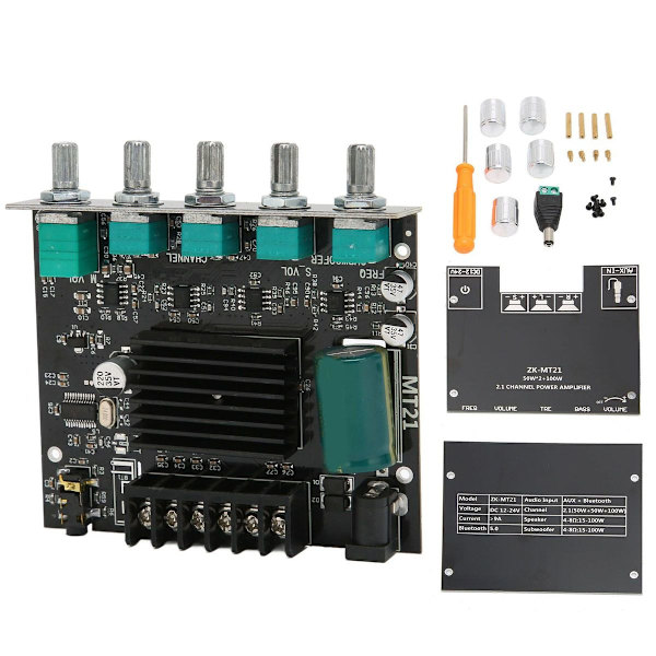 ZKMT21 BT forstærkerkort høj effekt lyd stereo DC1224V KLB