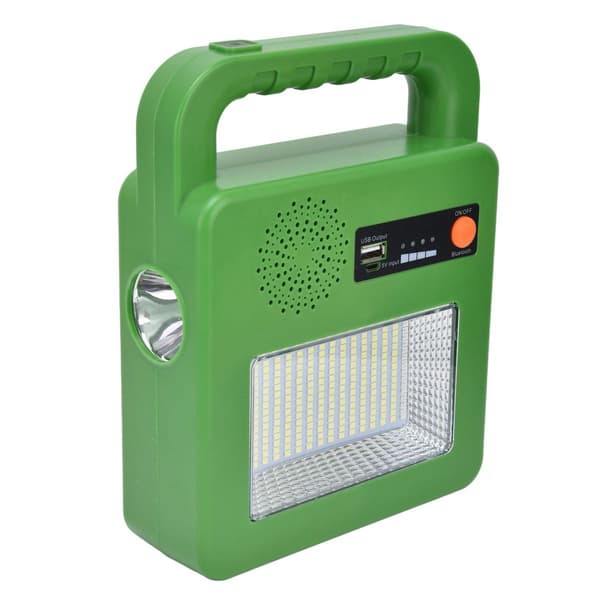 LED-taskulamppu Bluetooth-kaiuttimella, 5 hätätilaa KLB