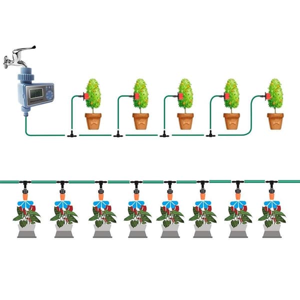 Sprinkler Timer Digital Vanningstimer Programmerbar Enkelt Uttak Automatisk og KLB