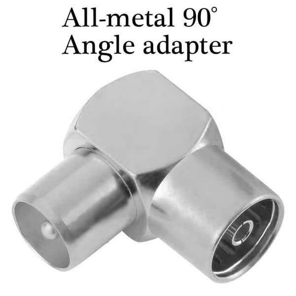 Set Top Box Adapter RF hann til RF hunn TV hunn til hann Adapter 90