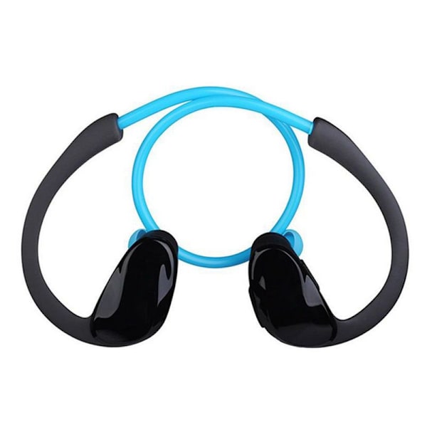 Bluetooth-hodetelefoner, sportshodetelefoner, vanntett, 12 blå
