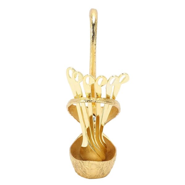 Mote Elegant Kaffe Dessert Fruktskje Bestikksett med KLB