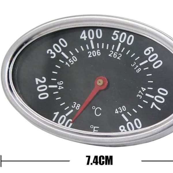 3\" Ugns Termometer Rostfritt Stål Termometer för Gasgrill Reservdelar