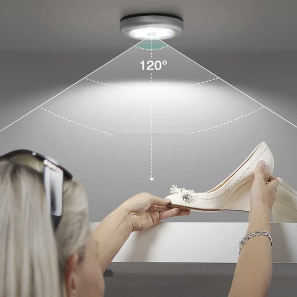 Nattlys med bevægelsessensor, 6 LED bevægelsessensor lys KLB
