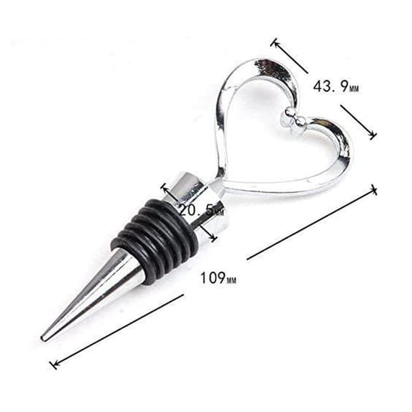 Par Kærlighed Hjerte Vin Drikke Flaske Stopper og Corkscrew Åbner Sæt KLB