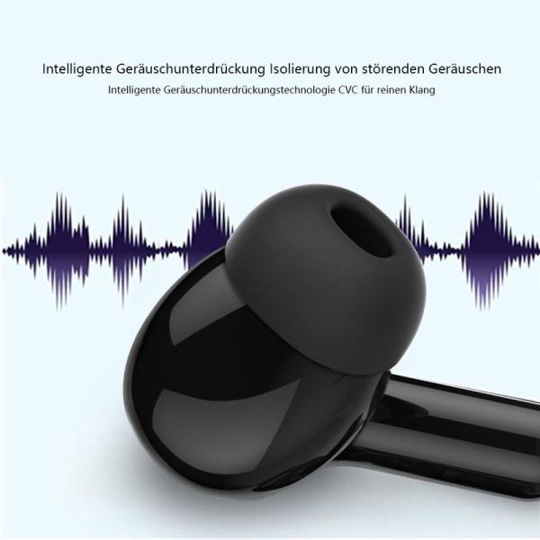 Aktive støjreducerende hovedtelefoner, in-ear hovedtelefoner med Bluetooth