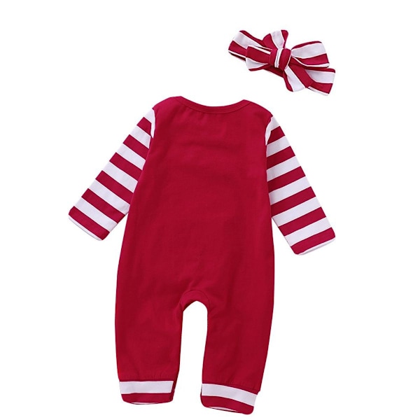 Nyfödda Babyflickor Pojkar Julkläder, Romper, 1:a Julen - 73cm KLB