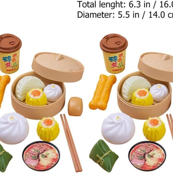 2 sæt børnelegetøj til børn lader som om madlavningslegetøj til køkkenet KLB