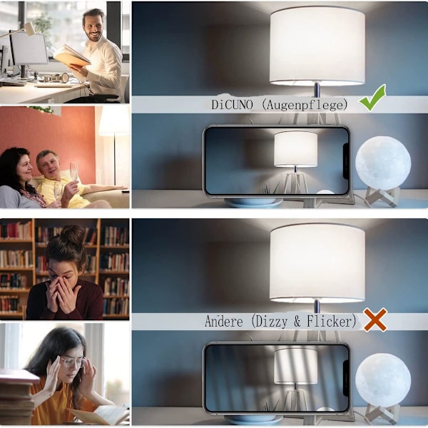 DiCUNO G9 LED-lampa kall vit 6000 K, LED-lampa 3 W motsvarande 30 W - 40 W KLB