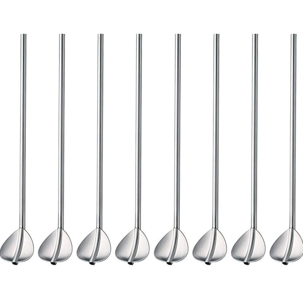 Stainless steel straw, 8 pieces metal straw, reusable latte macchiato KLB