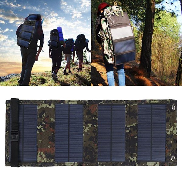 10W 5.5V Foldbar Udendørs Solpanel Nødlader KLB