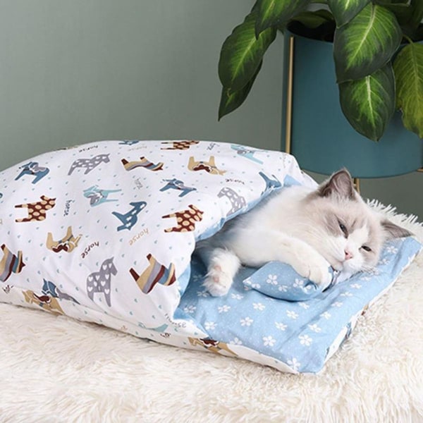 Katt sovplats vinter varm kattsäng japansk kattsovsäck mjuk KLB